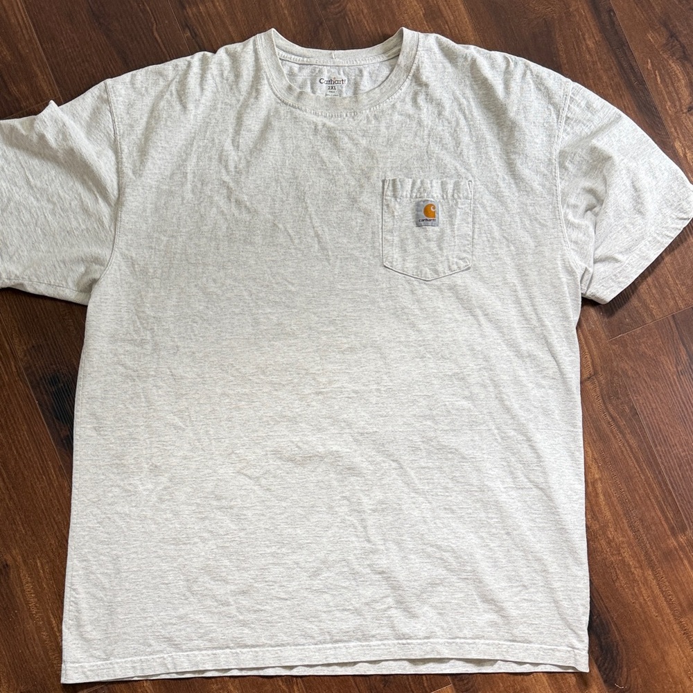 Carhartt Men's Light Gray Short Sleeve Tee